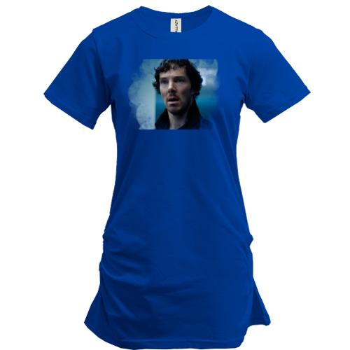 Подовжена футболка з Шерлоком Холмсом