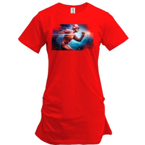 Подовжена футболка з біжучим Флешем