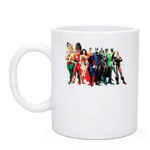 Чашка с супергероями