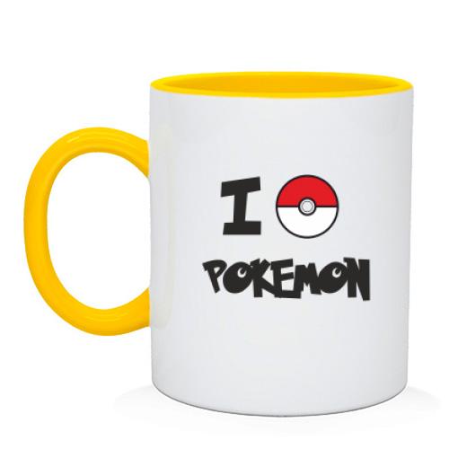 Чашка I love Pokemon