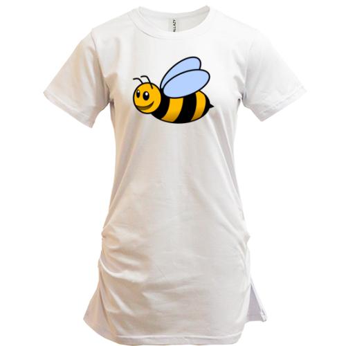 Подовжена футболка в літаючою бджолою