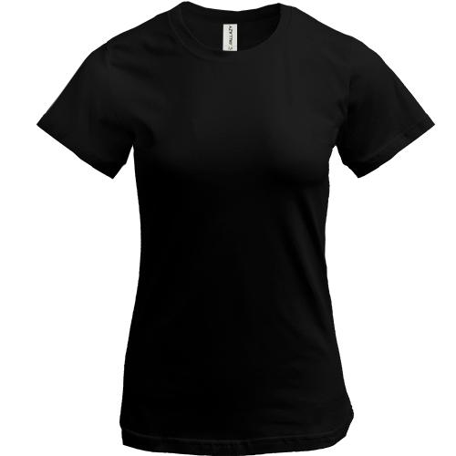 Жіноча чорна футболка
