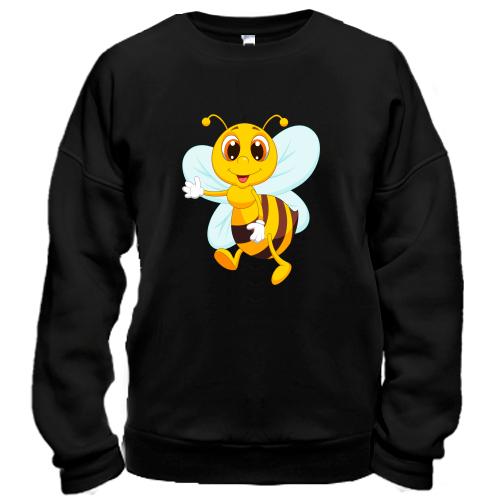 Свитшот с радостной пчелкой