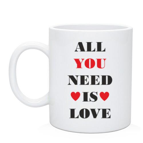 Чашка All you need is love (2)