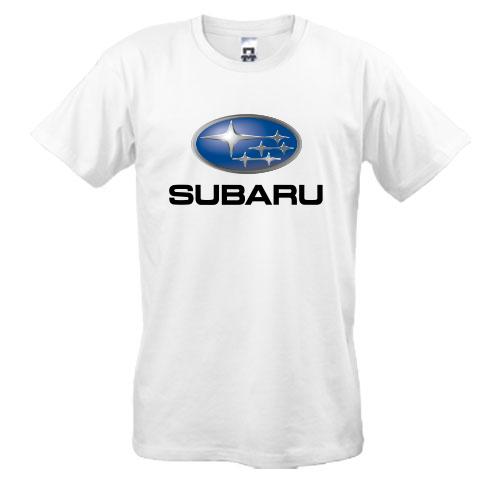 Футболка з логотипом Subaru