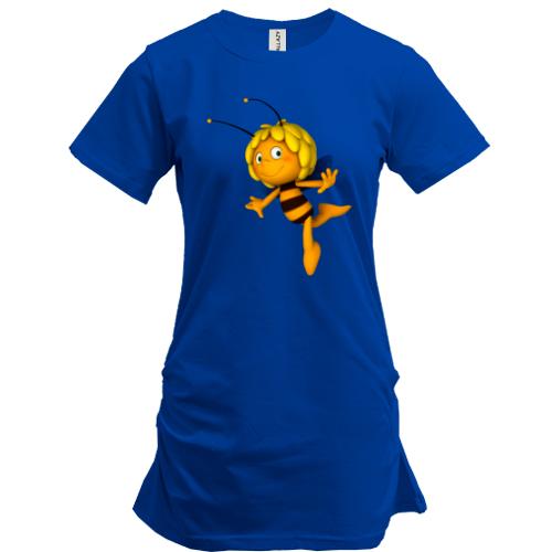 Подовжена футболка з бджілкою Майєю