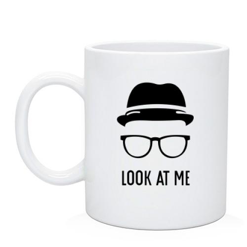 Чашка з капелюхом і окулярами Look at me