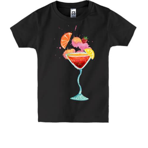 Детская футболка с фруктовым коктейлем