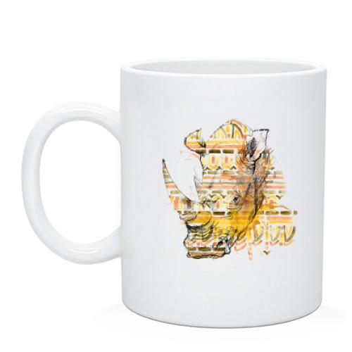 Чашка зі стилізованим носорогом (2)