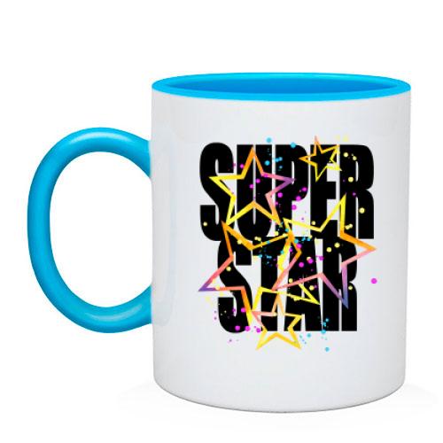 Чашка Super star (звёзды 2)