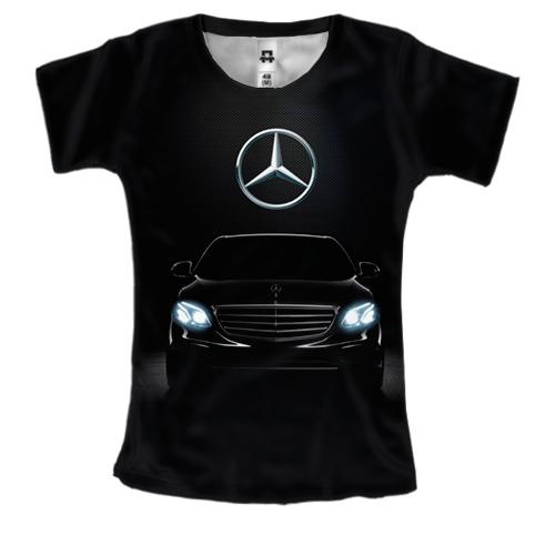 Женская 3D футболка Mercedes-Benz Black