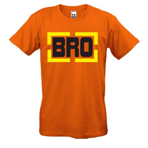 Женская футболка BRO (рамка)