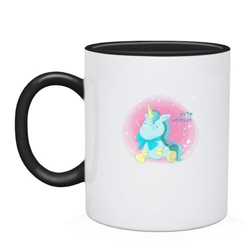 Чашка Baby unicorn blue