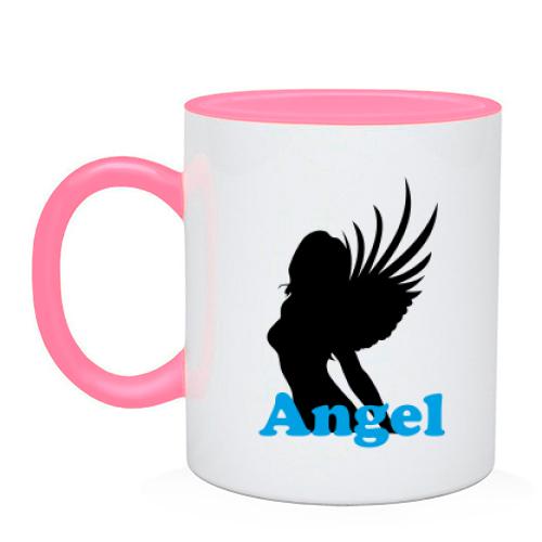 Чашка дівчина ангел