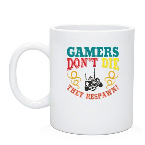 Чашка Gamers not die