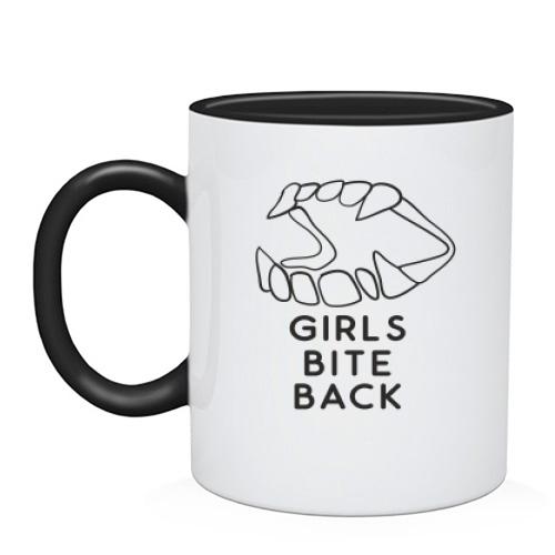 Чашка Girls bite back Дівчатка кусають у відповідь