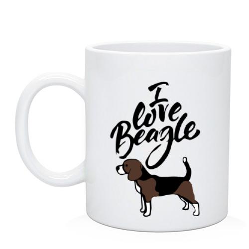 Чашка I love my beagle
