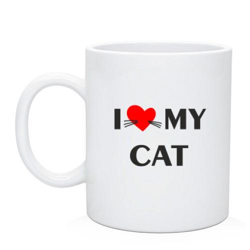 Чашка I love my cat