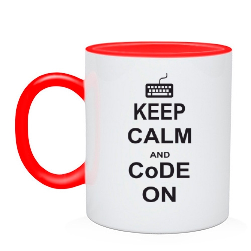 Чашка Keep calm and code on