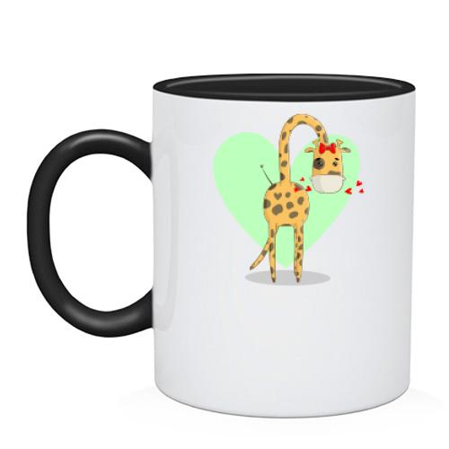 Чашка Папа жираф