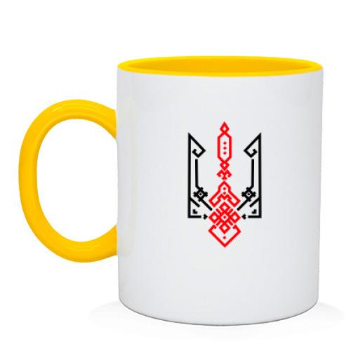Чашка Тризуб із орнаметів