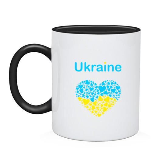 Чашка Ukraine - серце
