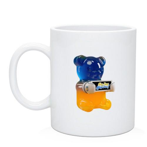 Чашка желейным медведем 