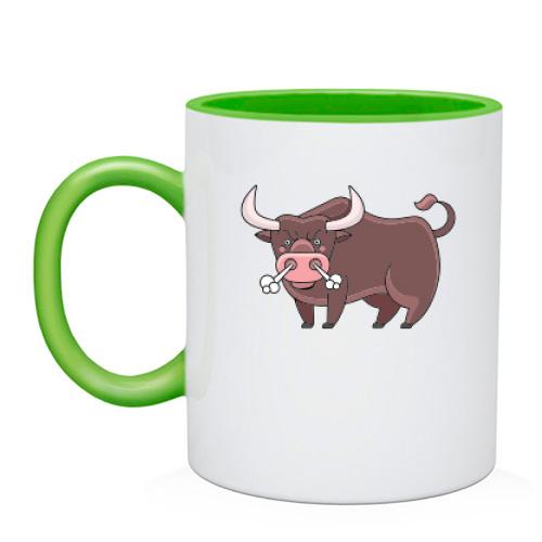 Чашка с быком