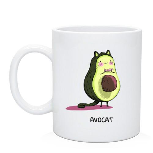 Чашка с котом авокадо (Avocat)