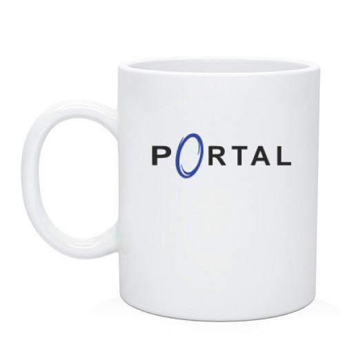 Чашка с логотипом игры Portal
