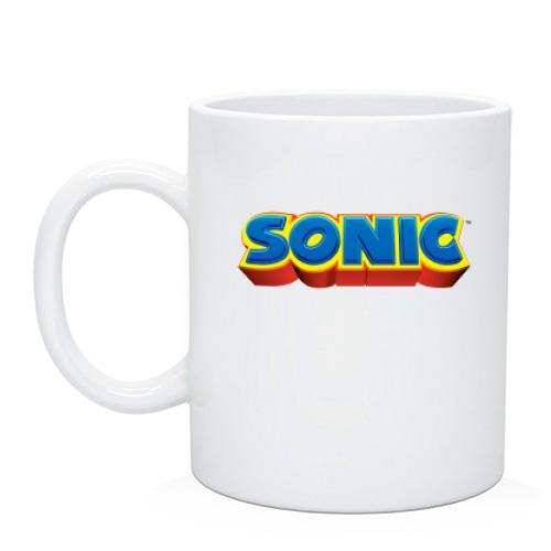 Чашка с логотипом игры SONIC