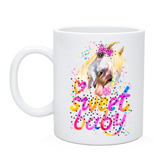 Чашка с лошадью Sweet baby