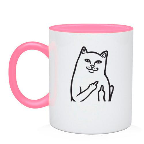 Чашка с милым котиком :)