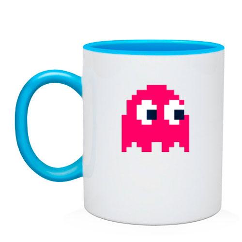 Чашка с мобом из игры Pac man