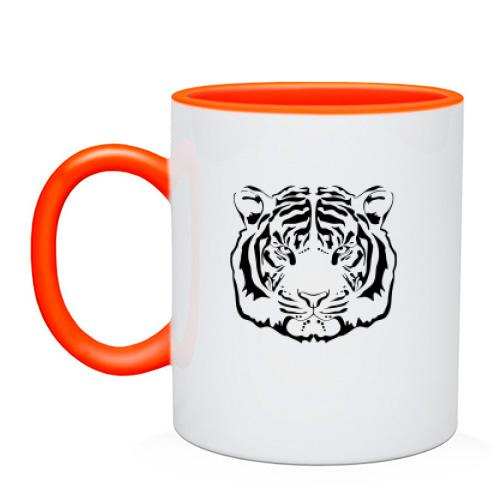 Чашка з мордою тигра