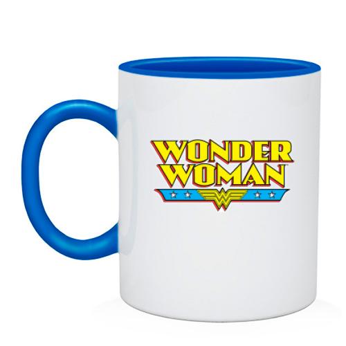 Чашка с надписью Wonder Woman