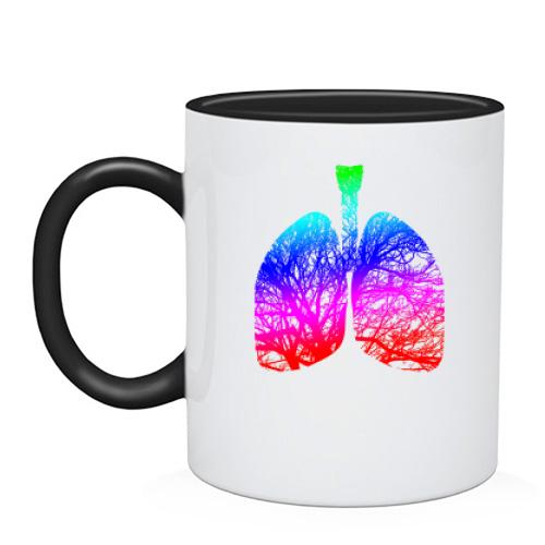 Чашка з райдужними  легенями
