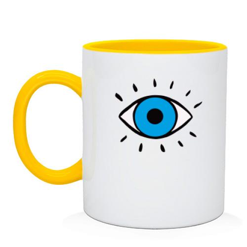 Чашка с синим глазом