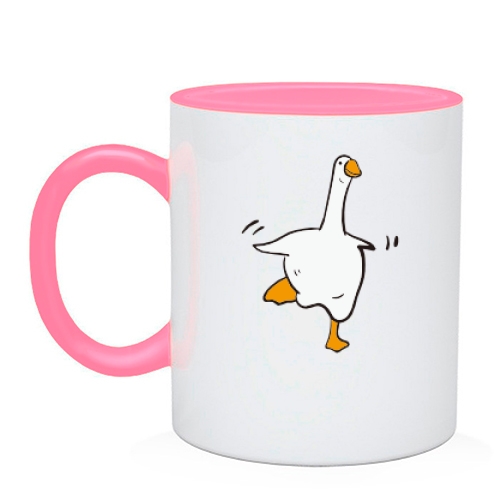Чашка с веселым гусем