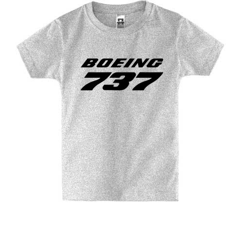 Детская футболка Boeing 737 лого