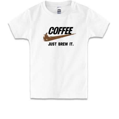 Дитяча футболка COFFEE. Just brew it.