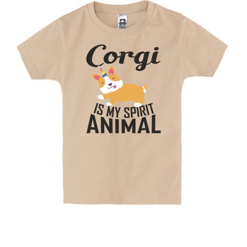 Дитяча футболка Коргі - це моя духова тварина