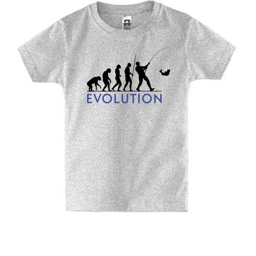 Детская футболка Эволюция рыбака (3)
