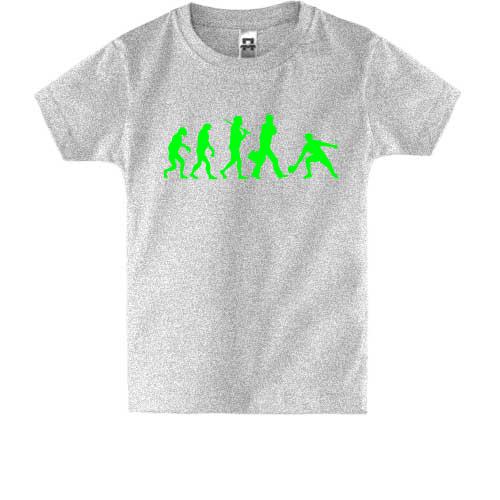 Детская футболка Эволюция теннисиста