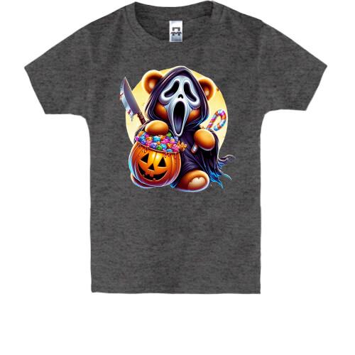 Детская футболка Крик с тыквой Halloween