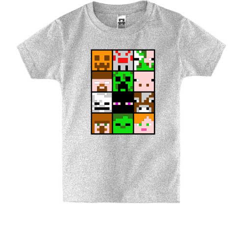 Дитяча футболка Minecraft Creeper Patern