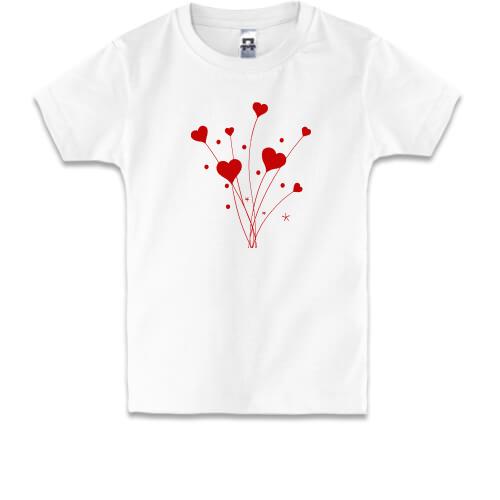 Дитяча футболка Надувні кульки-серця