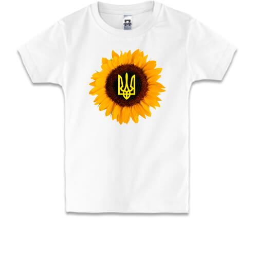 Дитяча футболка Соняшник з гербом України