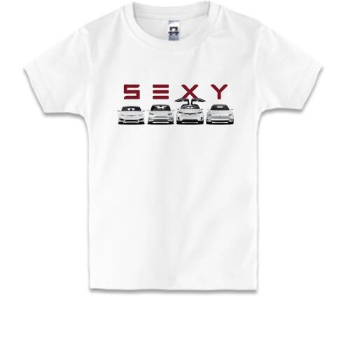 Дитяча футболка Tesla Sexy
