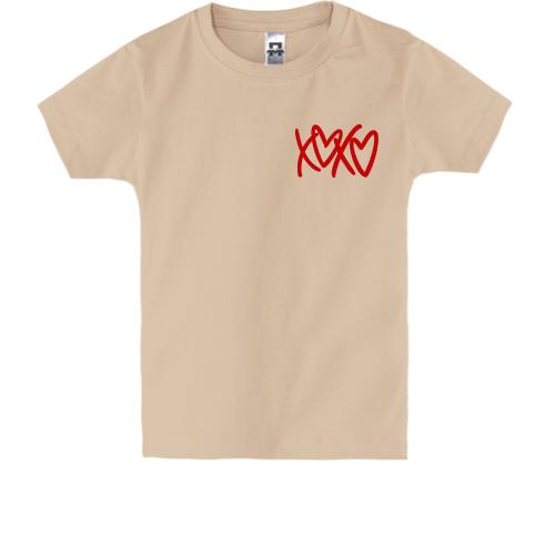 Дитяча футболка XO-XO із серцями
